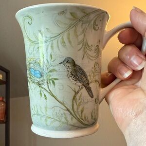 Open road Bird and Nest Collectable Ceramic Mug
